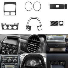 12pcs Carbon Fiber Interior Set Dashboard Panel Trim For Lexus Is Is300 2001-05