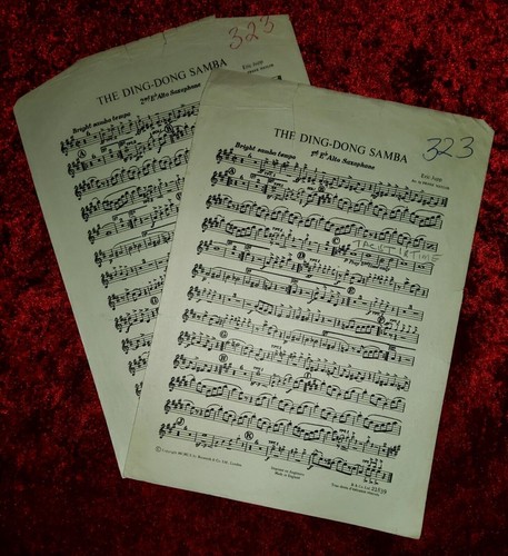 The Ding-Dong Samba - Eric Jupp Sheet Music (1st/2nd Alto Saxophone). Ref00069