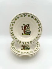 Poppytrail Metlox Happy Time - Rim Soup Bowl 8 1/2”, Set of 4