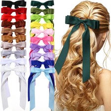 Mimorou 20 Pcs Hair Bows for Women Satin Hair Ribbon Clips Accessories
