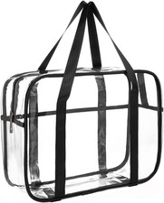 Clear Toiletry Bag Thick Transparent Cosmetic Bag Waterproof Makeup Artist Large