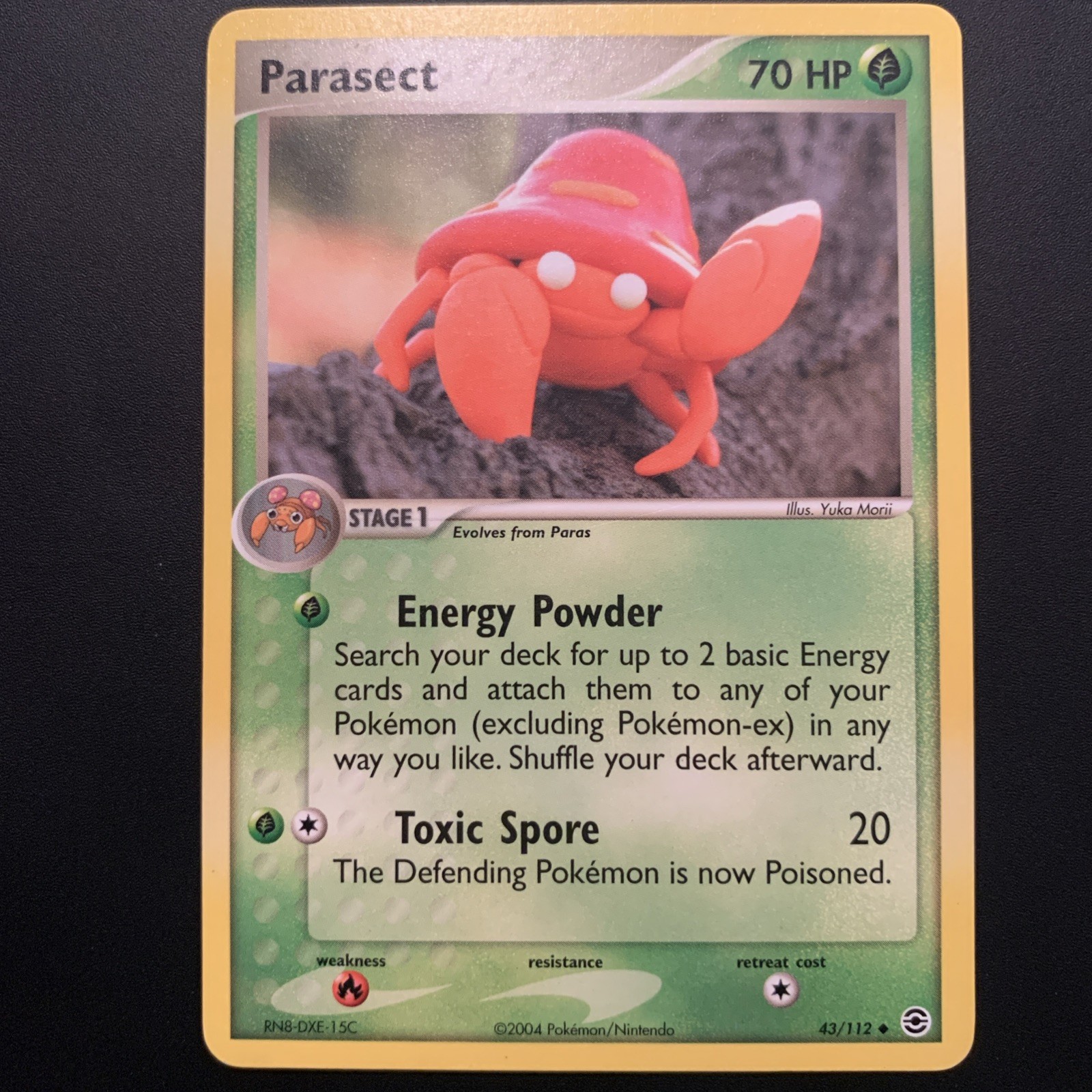 Parasect 43/112 FireRed & LeafGreen Normal Pokemon TCG NM