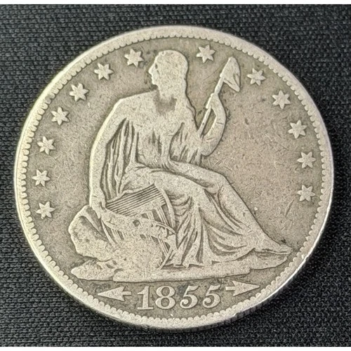 1855 Seated Liberty Half Dollar