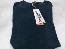 AsIs/ForParts - Smartwool Womens Crew Neck Long Sleeve, Twilight Blue Heather, L