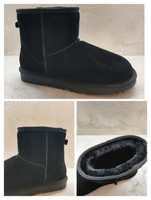 MGP wd55121 black Fell Stiefeletten Echtleder Obermaterial