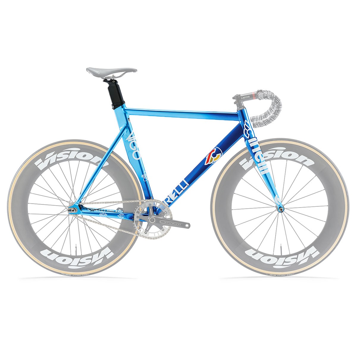 Cinelli Vigorelli Alloy Track Bicycle Cycle Bike Frame Blue - L | eBay