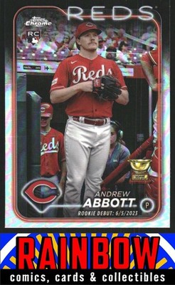 2024 Topps Chrome Update #USC34 Andrew Abbott Cincinnati Reds