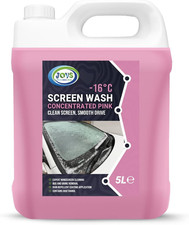 Pink Car Screenwash 5L – Concentrated Car Windscreen Washer Fluid Works to -16°C