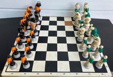 XXL Medieval Animal Fantasy Tier Schach Mühl...