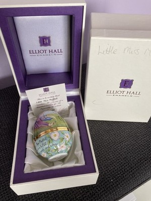 Elliot Hall seltenes Emaille-Ei 3 Zoll Little Miss Moffatt verpackt Zertifikat neu limitierte Auflage