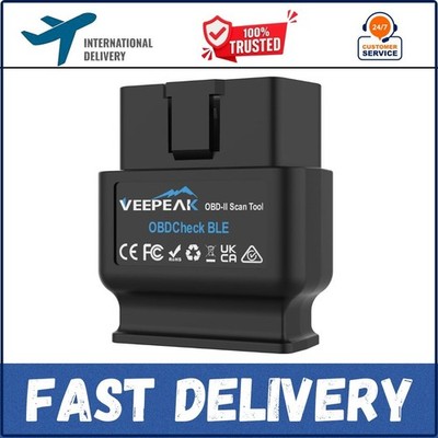 Veepeak OBDCheck BLE+ Bluetooth 4.0 OBD2 Scanner for iOS & Android, Car Code for