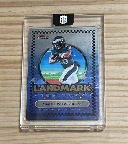 2025 Topps Finest Saquon Barkley Philadelphia Eagles Landmark Metal #LMS-14