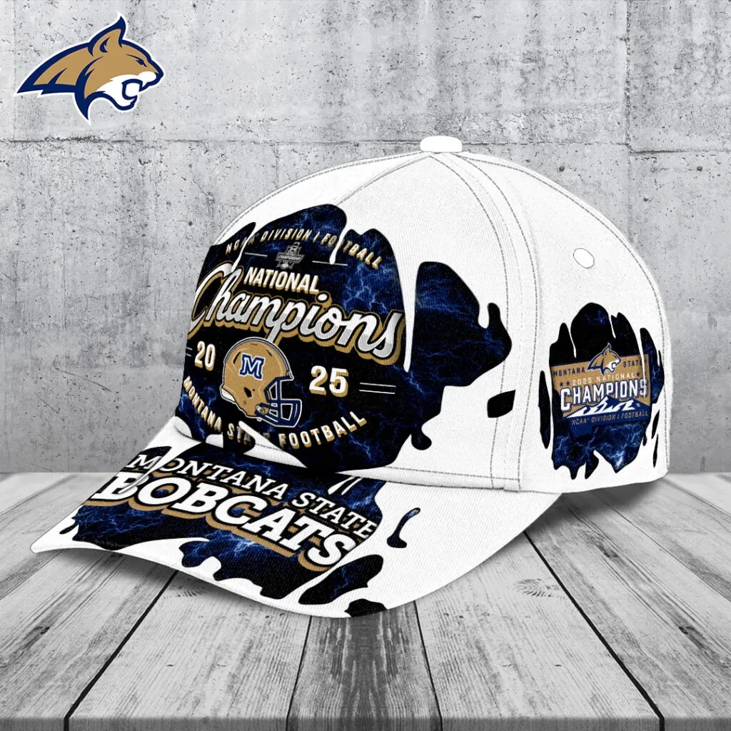 State Bobcats Football 2025 National Champions Classic Cap
