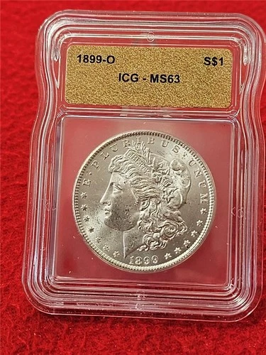 1899-O MORGAN SILVER DOLLAR  ICG  MS 63                                   #T1734