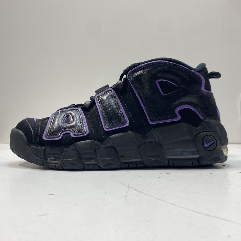 Nike Air More Uptempo '96 Black Court Purple Basketball Shoes Size 10