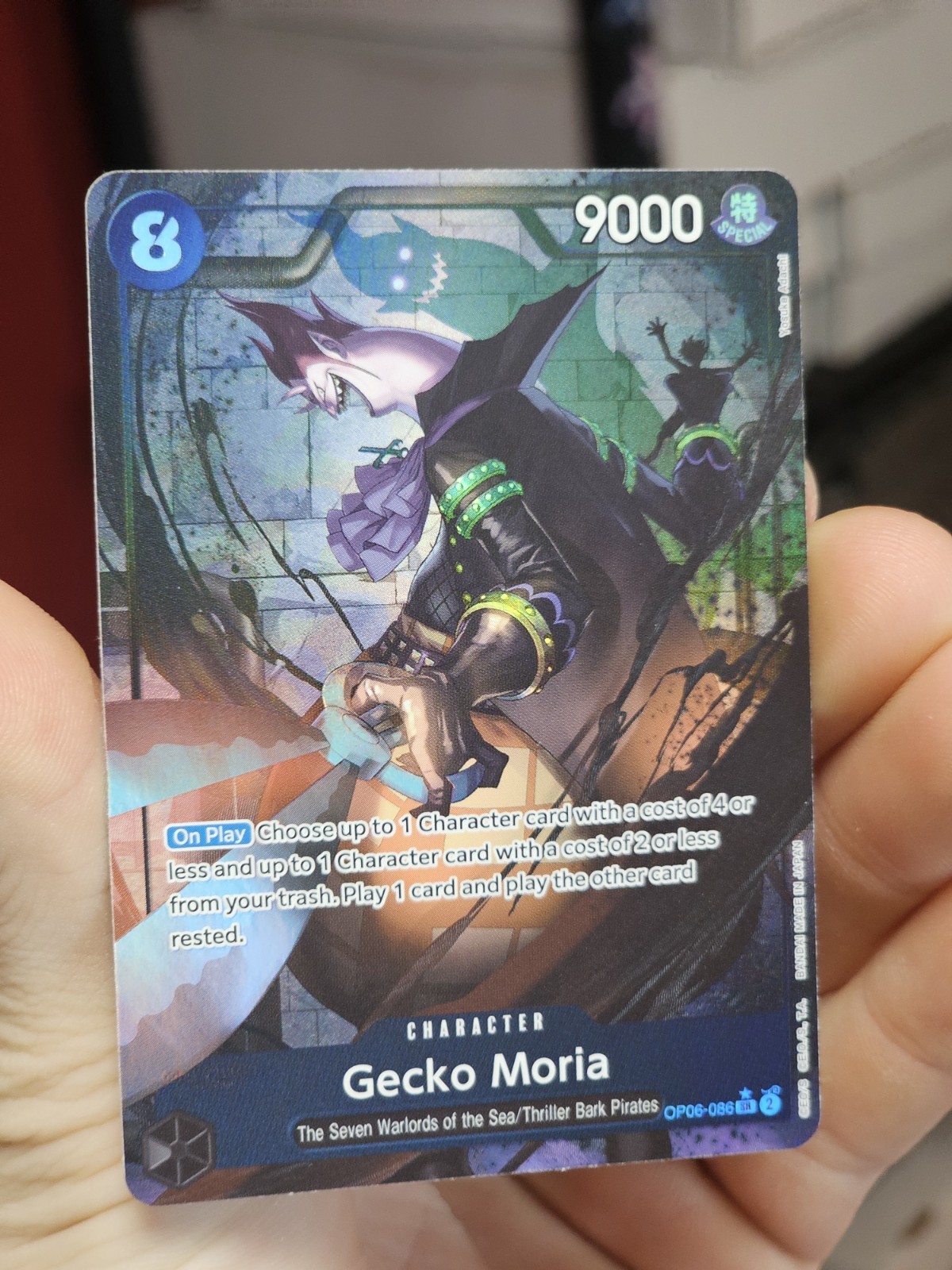 Gecko Moria (086) (Alternate Art) OP06-086 Wings of the Captain Foil NM/LP