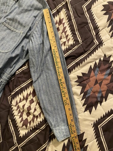 Vintage Blue Bell Herringbone Denim Coveralls Pre Shrunk Men’s Size Large 42-44 - Picture 11 of 17
