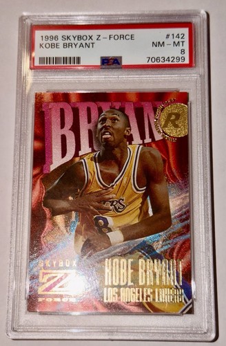 1996 Skybox Z Force Kobe Bryant RC PSA 8 Rookie Lakers