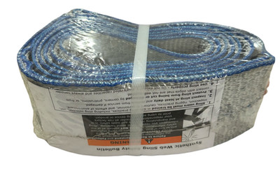 Lift-All 4'' x 4 ft Endless Polyester Websling, 2-Ply Tuff-Edge