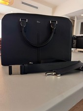 Structured Leather Dior Briefcase / Men s Han...