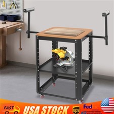 Rolling Planer Stand 550 lbs Load Capacity Tool Stand Height Adjustable w/Wheels