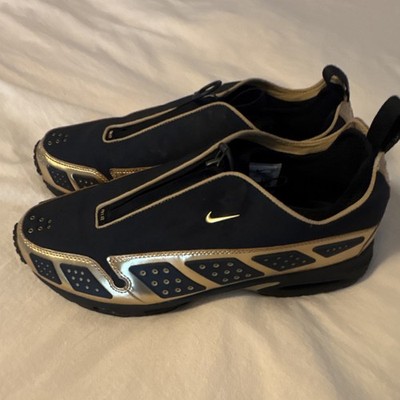 Nike Air Sunder Max HJ4130-002 Black Gold Zip Neoprene Sneaker Men