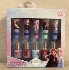 Disney Frozen Lip Gloss and Nail Polish 10 Piece Set, New in Box