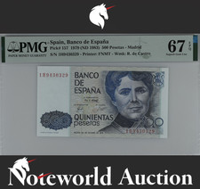 Spain 500 Pesetas 1979 (ND 1983) P 157 UNC PMG 67 EPQ 2nd TOP POP