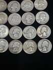 Full Roll Of 40 90% Silver Washington Quarters — photo 5
