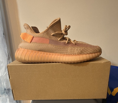adidas Yeezy Boost 350 V2 Clay Men s Low Top Lace-Up Primeknit EG7490 2019