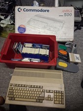 Boxed Commodore Amiga Computer A500  With 206 Games & Extras Untested