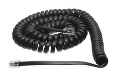 10 Mitel Inter-Tel 12' FT Telephone Handset Receiver Cords Wires Black All Phone