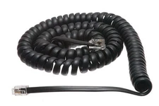 10 Mitel Inter-Tel 12' FT Telephone Handset Receiver Cords Wires Black All Phone