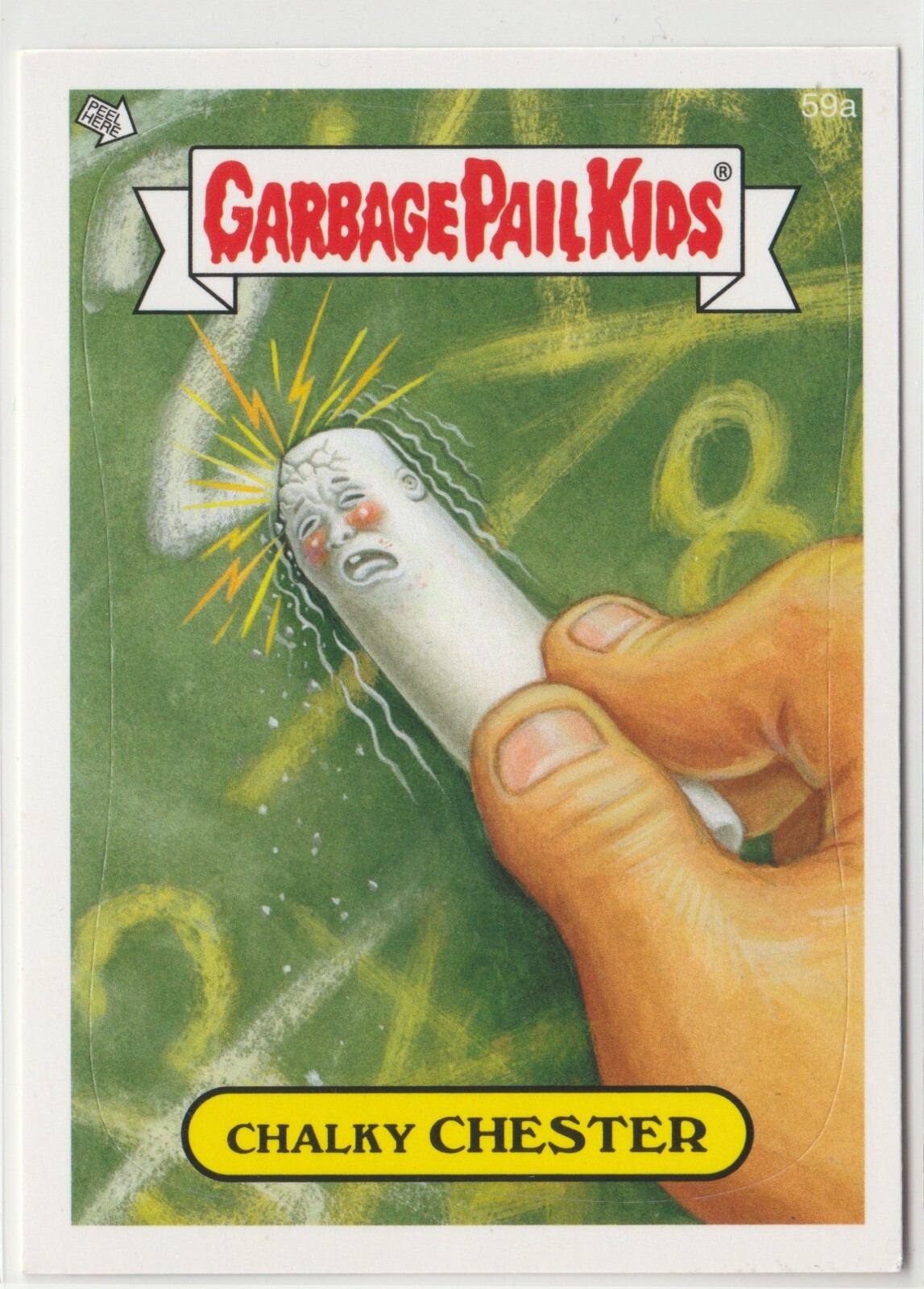 Vintage 2013 Garbage Pail Kids Chalky Chester #59a BNS2 Series 2 Card