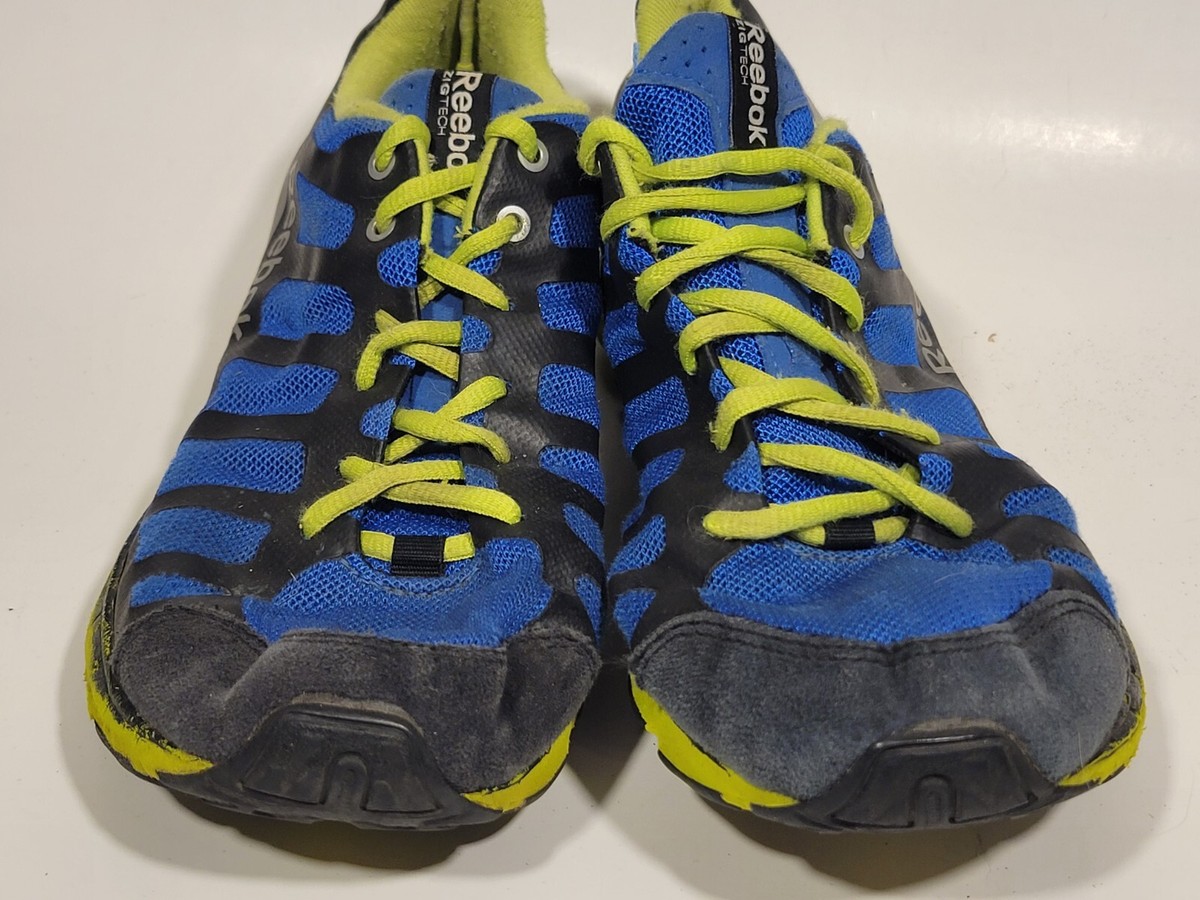 Reebok ZigTech Men’s Tennis Shoes Black, Blue & neon green yellow 8.5 Mens Reebok Zigtech 6.5 - Gem main image 2