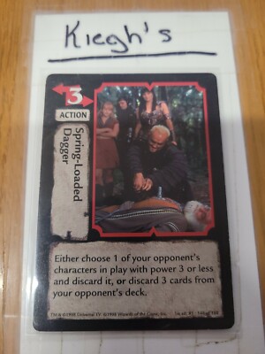 Xena TCG - Spring-Loaded Dagger *1st Edition - 146 Of 180* Played