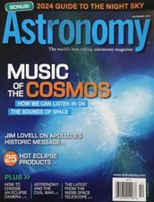Astronomy Magazine December 2023 Music of The Cosmos, Jim Lovell Apollo 8