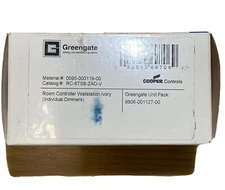COOPER GREENGATE RC-6TSB-ZAD-V.  ROOM CONTROLLER, IVORY WALLSTATION SWITCH