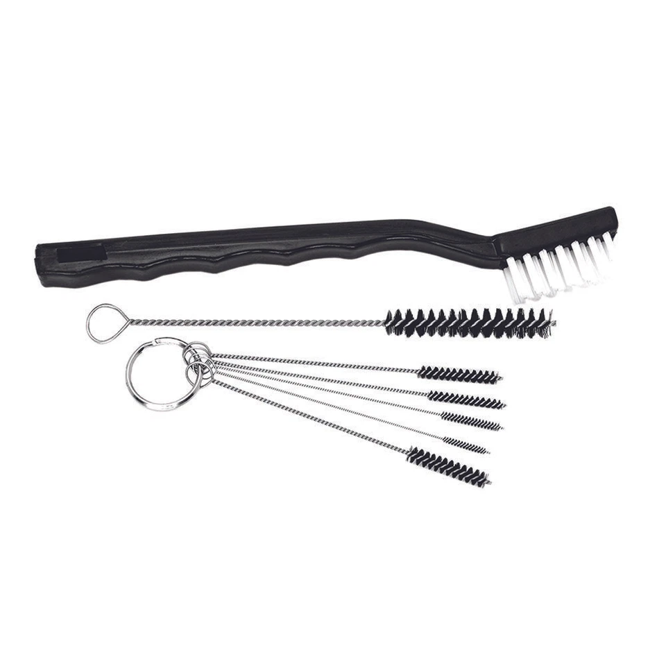 Paasche 1/5 HP Compressor w/ TG-3AS Gravity Feed Airbrush Set & Cleaning Brushes - Image 4 of 4