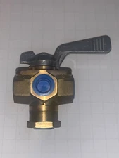 711-221-3/8B Parker Republic Brass Plug Valve Shut Off 3/8"