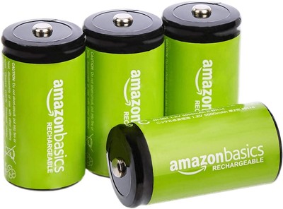 Amazon Basics Babyzellen (C) Akkumulatoren 1.2 V 5000 mAh NiMh 4er Pack Batterie