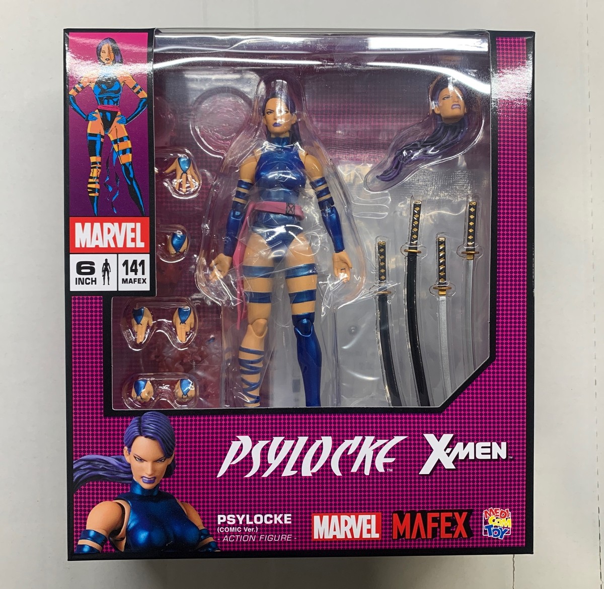 アメコミ MAFEX No.141 PSYLOCKE COMIC Ver. A Marvel MAFEX #141 Psylocke - Comic Ver — Toy Snowman