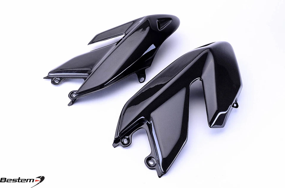 2007 - 2012 年杜卡迪 Hypermotard 796 1100 100% 碳纤维车身侧板整流罩 — 第 3/4 张图片