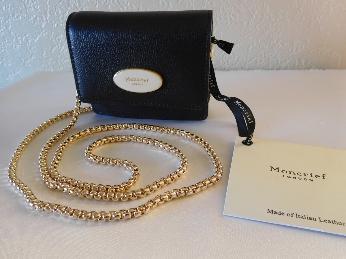 mone New Moncrief London Sloane Leather Cardholder Crossbody Coin Pouch