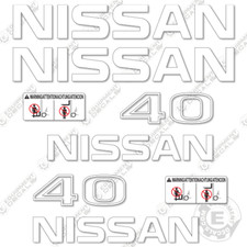 Fits Nissan 40 Decal Kit Forklift - 7 YEAR OUTDOOR 3M VINYL!