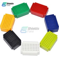 7Pcs Mixed Colors Mini Solderless Prototype Breadboard 55 Tie-points For Arduino
