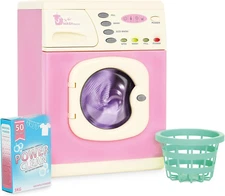 Pink Washer | Pink Toy Washing Machine for Children Aged 3+ | Features Spinning