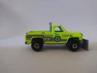 Vintage 1979 Hot Wheels Chevy Truck Snow Plow Ecology Recycle Center Neon Yellow