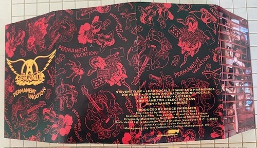 Aerosmith Permanent Vacation Cassette 1987 - OOP RARE HTF US SELLER - Picture 3 of 4
