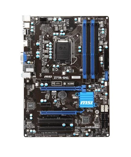 MSI Z77A-G41 MS-7758 Ver.3.1 Intel Z77 Mainboard ATX Sockel 1155 #32352